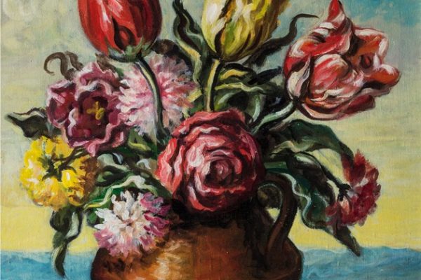 Lotto 359: GIORGIO DE CHIRICO - "Vaso di fiori", primi Anni '70
