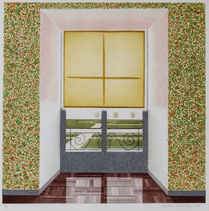 DAVID HOCKNEY, <em>Contrejour in the french style</em>, 1974 - Venduto € 21.250