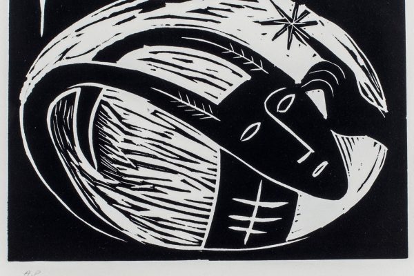 MIMMO PALADINO, una delle tavole I segni dello zodiaco, 1987