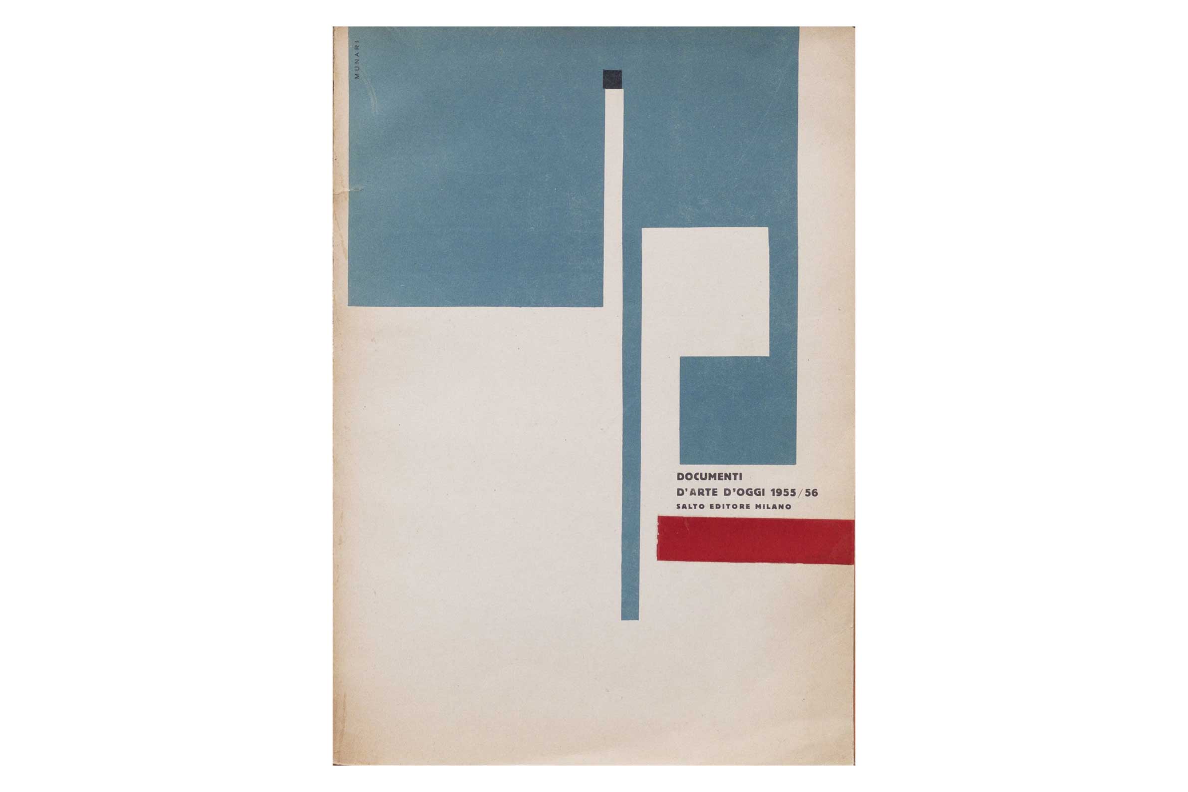 Lotto 2: Libro d’artista AA.VV. - Documenti d’arte d’oggi 1955/56. Raccolti a cura del MAC/Espace Milano, Il Salto Editore, 1955, 23x32 cm, brossura, pp. 139-[1] - Stima € 1.500 - 1.700