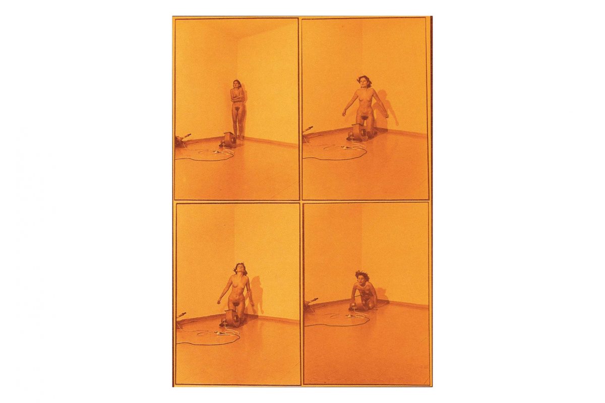 Lotto 9 - Uno dei sei poster di Marina Abramovic Ritmo 4 - 1974 [Rhytm 4] - Stima € 1.200-1.400