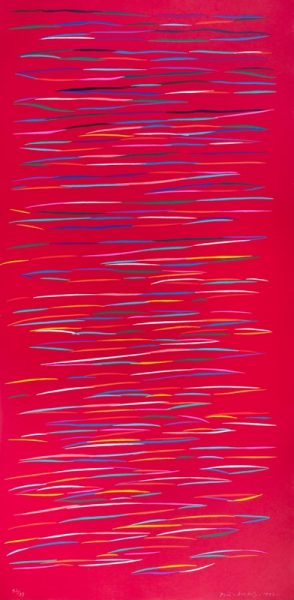PIERO DORAZIO - Composizione rossa, 1992 (Stima € 1.500 - 2.000)