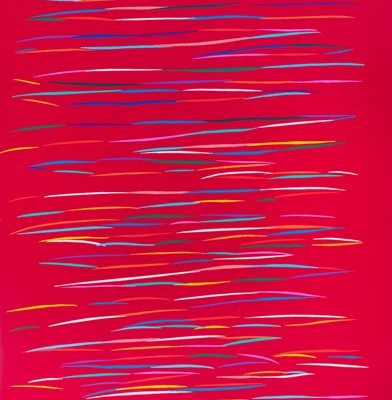 PIERO DORAZIO - Composizione rossa, 1992 (Stima € 1.500 - 2.000)